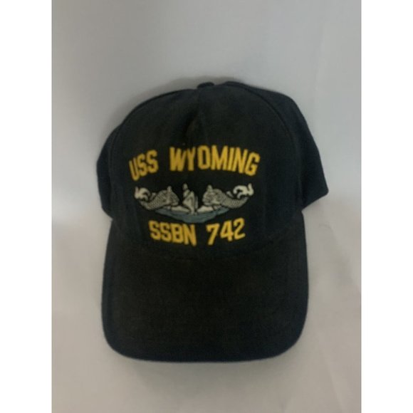 USS Wyoming SSBN 742 Embroidered Vintage Snapback Ball Cap Hat - Picture 1 of 4